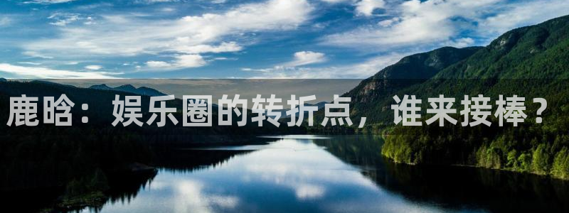 门徒平台登录注册：鹿晗：娱乐圈的转折点，谁来接棒？